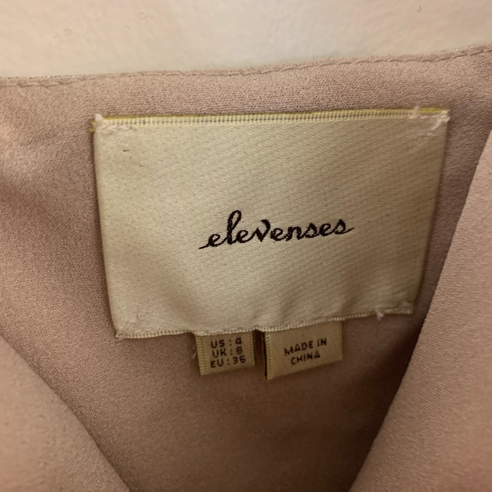 Anthropologie Lunar Dress in Silver size 4 - Picture 4 of 5